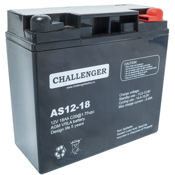 Challenger АS12-18 аккумуляторная батарея (VRLA)